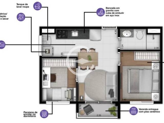 #62034453 - Apartamento para Venda em São Paulo - SP - 2